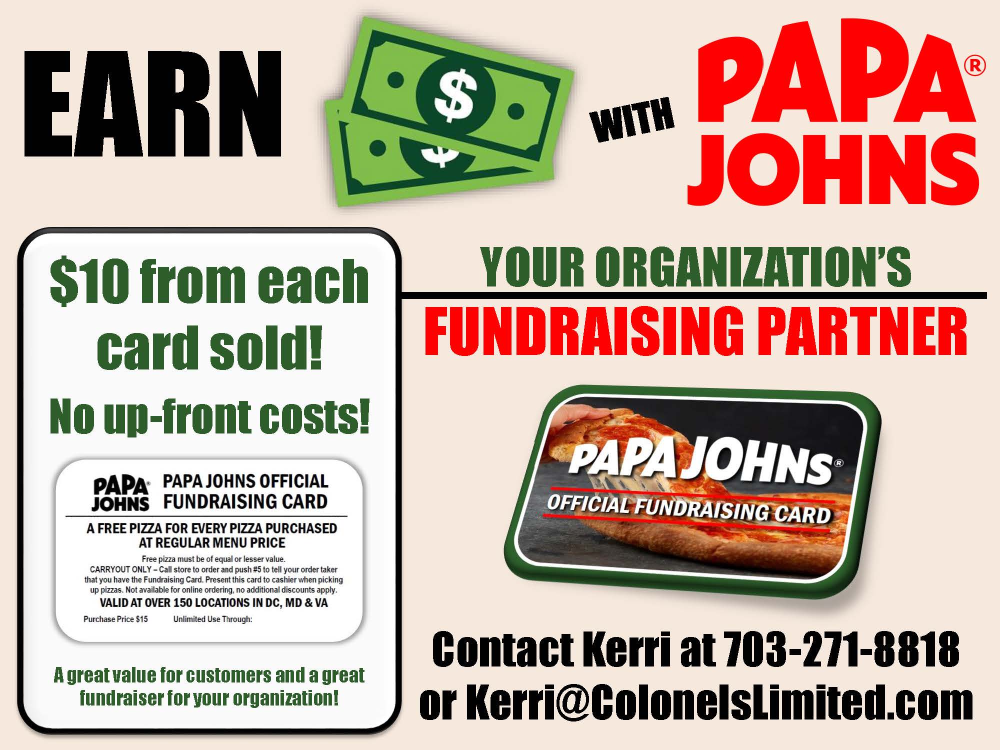 Earn Money Fundraising with Papa Johns! (Click for more details) icon