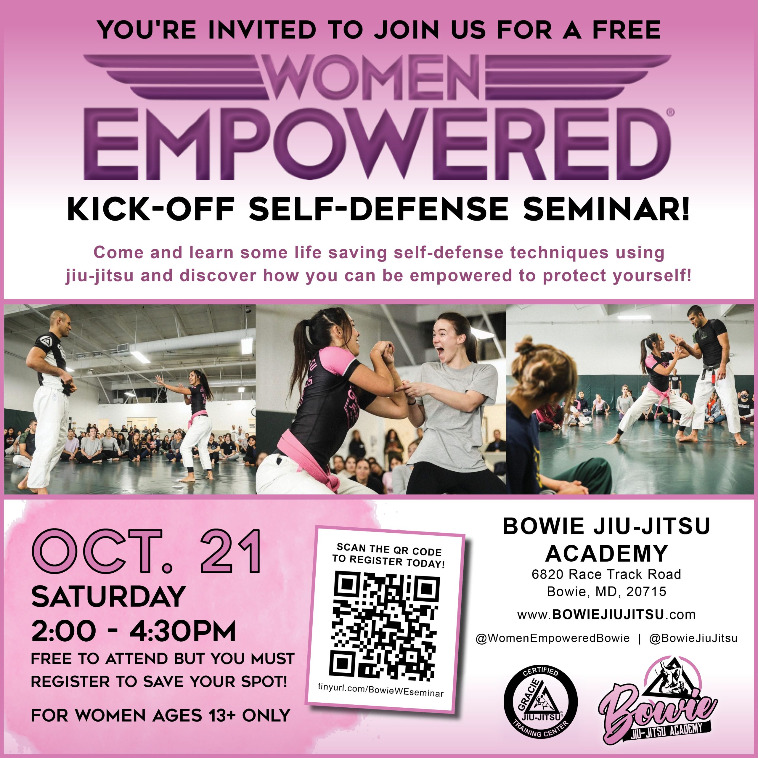 FREE Women Only Self Defense Seminar! icon