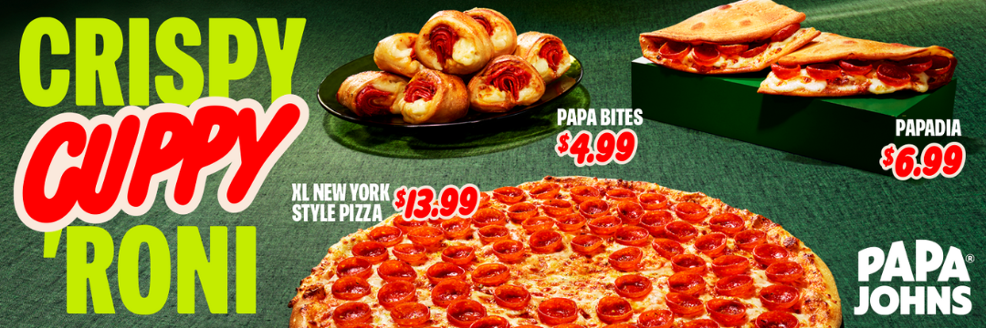 NEW Crispy Cuppy Roni at Papa Johns! icon
