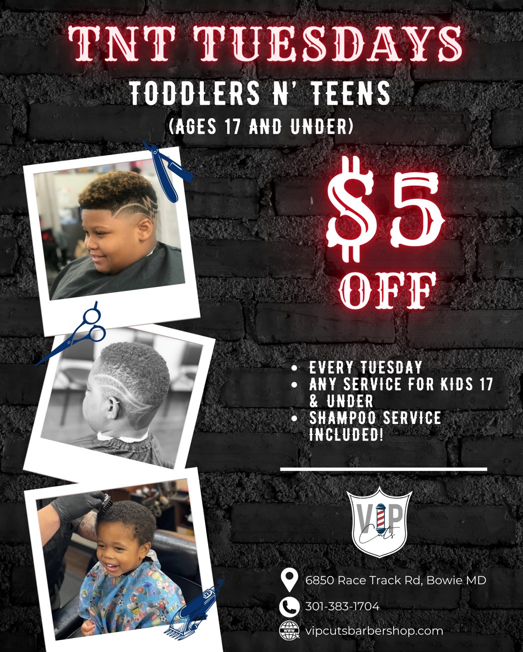 TNT Tuesdays at VIP Cuts! icon
