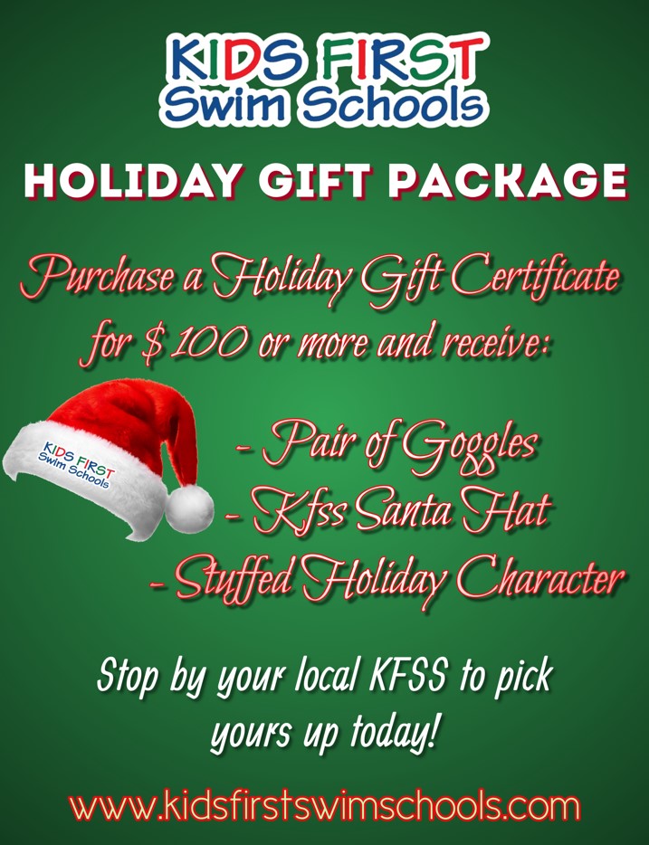 Grab your Holiday Gift Package at Kids First Swim Schools! icon