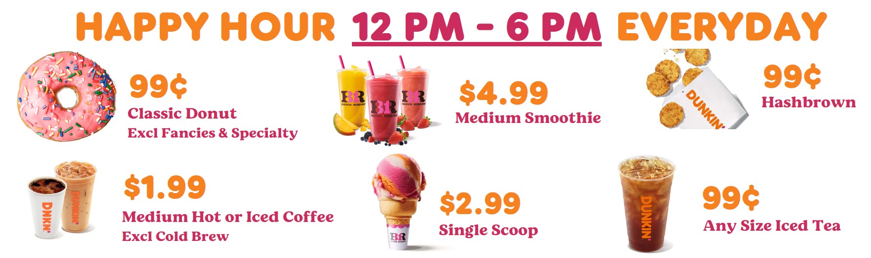 Happy Hour Is Here All June at Dunkin’ &amp; Baskin! icon